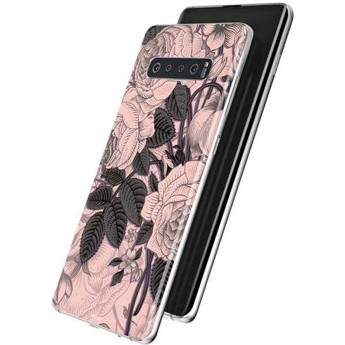 Rose Quartz Floral Galaxy S10 Plus Skin