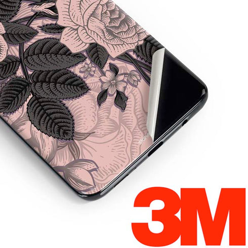 Rose Quartz Floral Galaxy S10 Skin