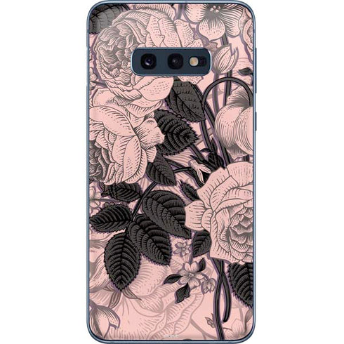 Rose Quartz Floral Galaxy S10e Skin