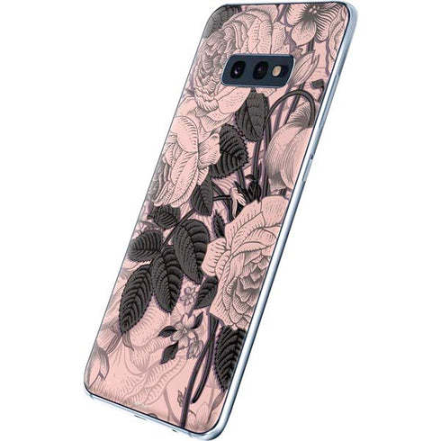 Rose Quartz Floral Galaxy S10e Skin