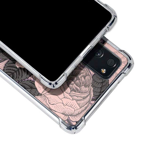 Rose Quartz Floral Galaxy S20 FE Clear Case