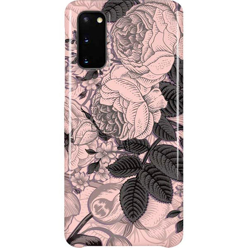 Rose Quartz Floral Galaxy S20 Lite Case
