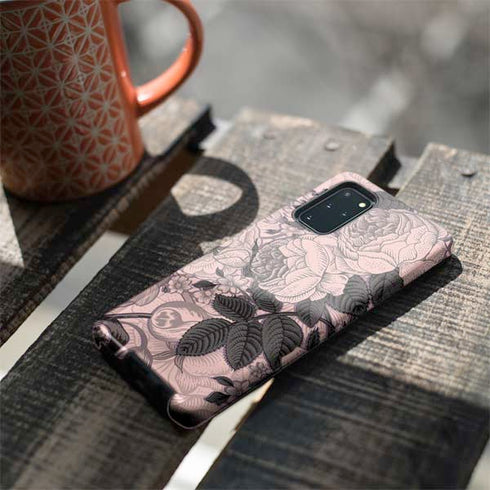 Rose Quartz Floral Galaxy S20 Plus Pro Case