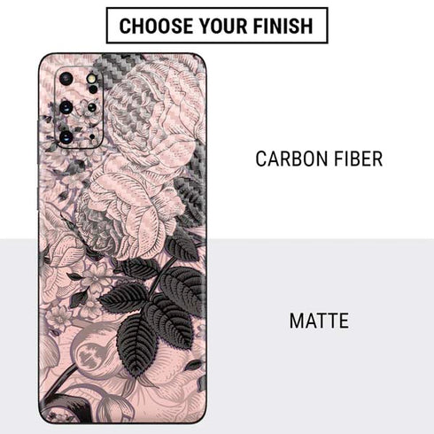 Rose Quartz Floral Galaxy S20 Plus Skin