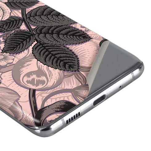 Rose Quartz Floral Galaxy S20 Skin