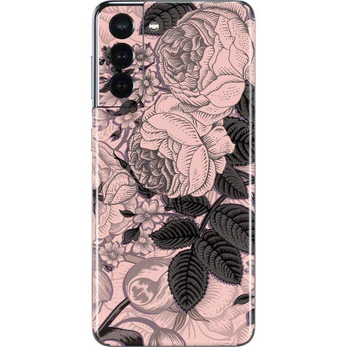 Rose Quartz Floral Galaxy S21 5G Skin