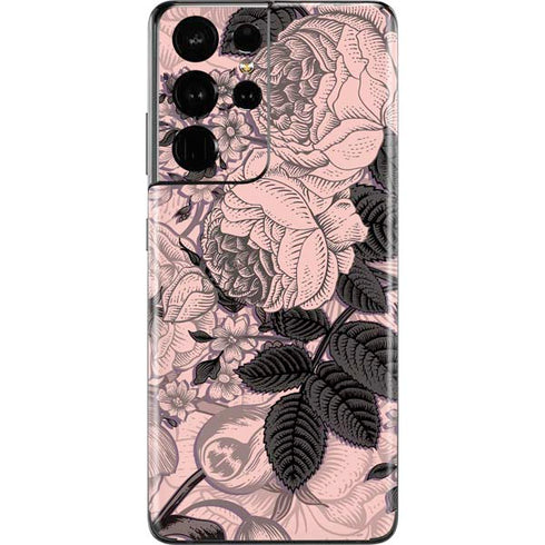 Rose Quartz Floral Galaxy S21 Ultra 5G Skin