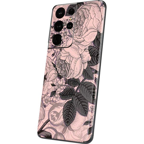 Rose Quartz Floral Galaxy S21 Ultra 5G Skin