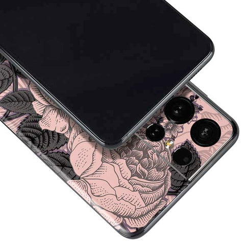 Rose Quartz Floral Galaxy S21 Ultra 5G Skin