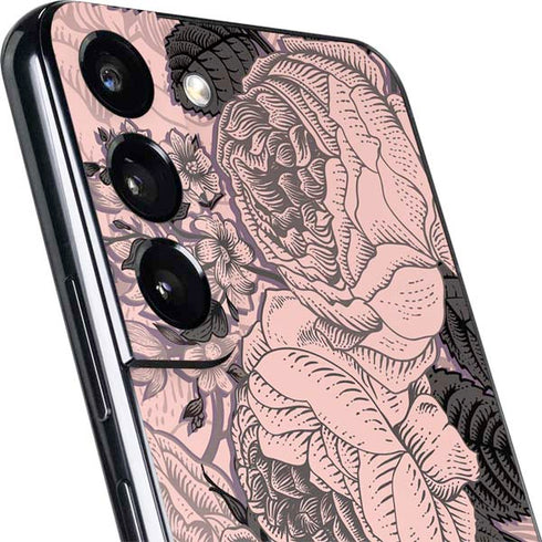 Rose Quartz Floral Galaxy S22 Plus Skin