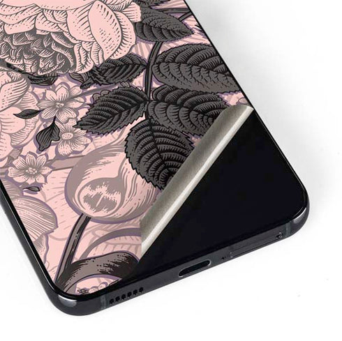 Rose Quartz Floral Galaxy S22 Plus Skin