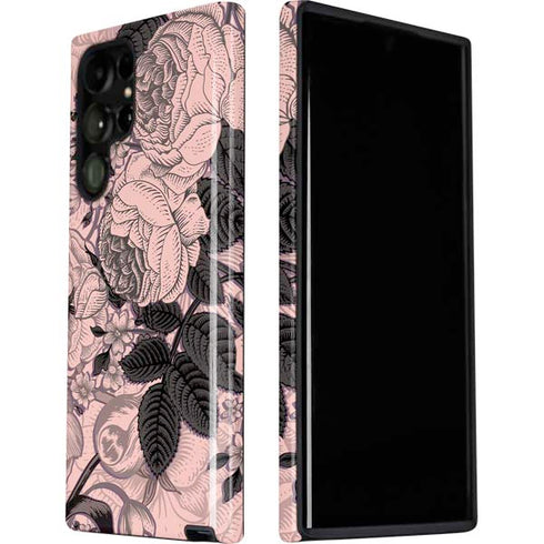 Rose Quartz Floral Galaxy S22 Ultra Pro Case