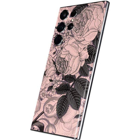 Rose Quartz Floral Galaxy S22 Ultra Skin