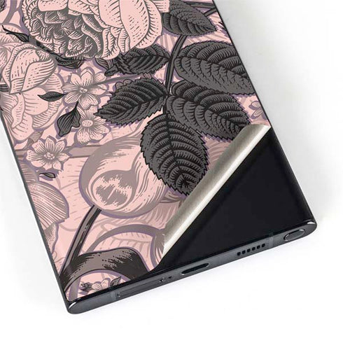 Rose Quartz Floral Galaxy S22 Ultra Skin