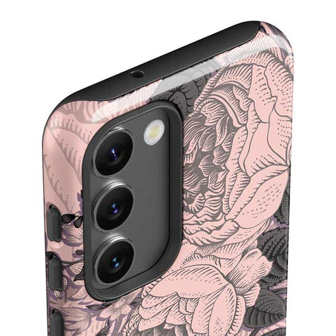 Rose Quartz Floral Galaxy S23 Plus Pro Case
