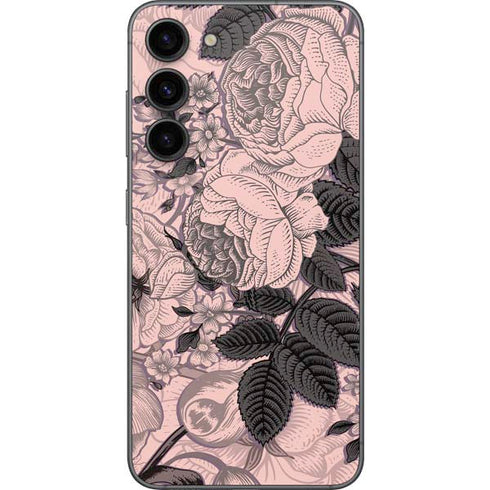 Rose Quartz Floral Galaxy S23 Plus Skin