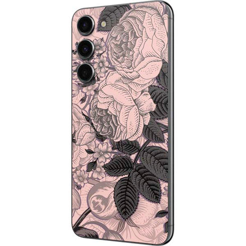Rose Quartz Floral Galaxy S23 Plus Skin