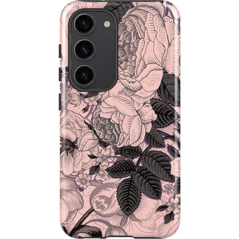 Rose Quartz Floral Galaxy S23 Pro Case