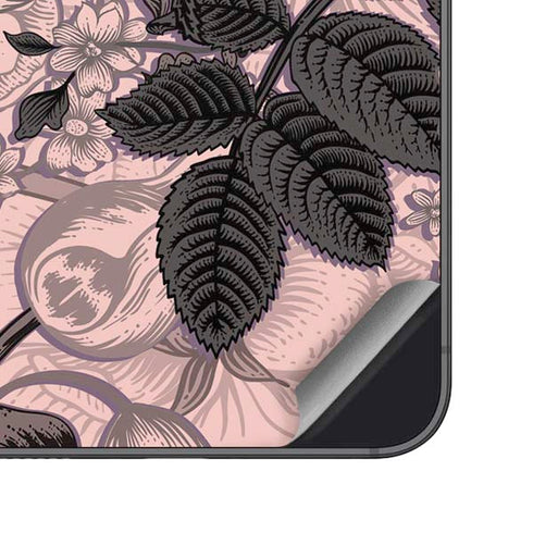 Rose Quartz Floral Galaxy S23 Skin