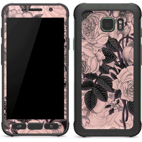 Rose Quartz Floral Galaxy S7 Active Skin