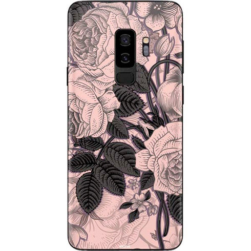 Rose Quartz Floral Galaxy S9 Plus Skin