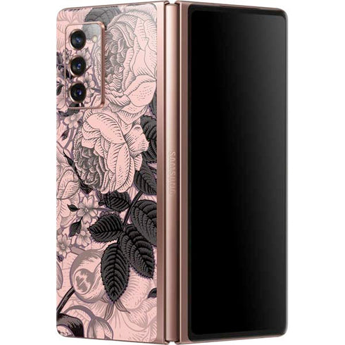 Rose Quartz Floral Galaxy Z Fold2 5G Skin