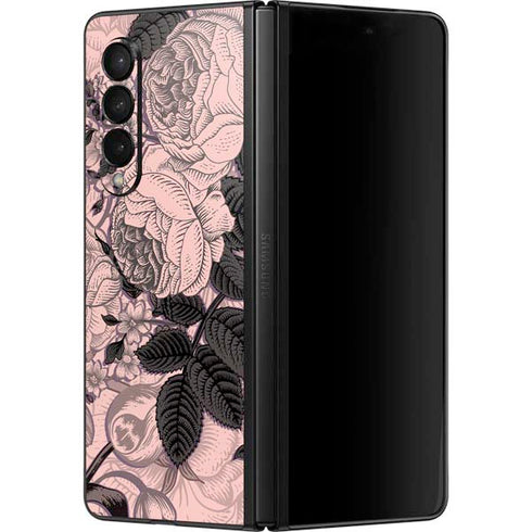 Rose Quartz Floral Galaxy Z Fold3 5G Skin