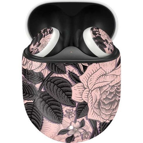Rose Quartz Floral Google Pixel Buds Skin