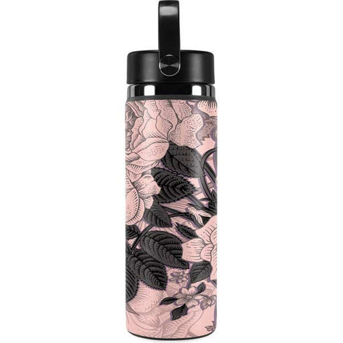 Rose Quartz Floral Hydro Flask 20oz Wide Mouth Skin