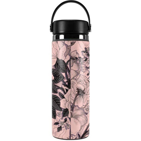 Rose Quartz Floral Hydro Flask 20oz Wide Mouth Skin
