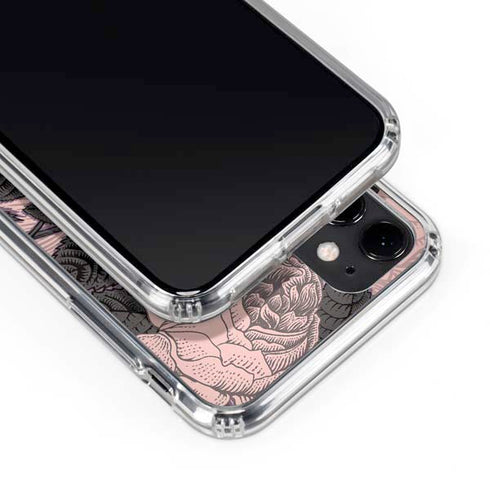 Rose Quartz Floral iPhone 11 Clear Case