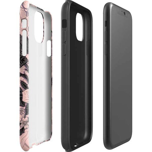 Rose Quartz Floral iPhone 11 Impact Case