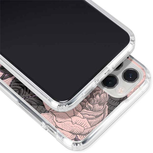 Rose Quartz Floral iPhone 11 Pro Clear Case