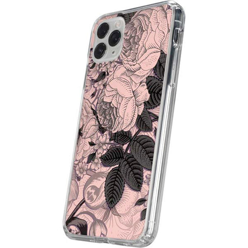 Rose Quartz Floral iPhone 11 Pro Clear Case