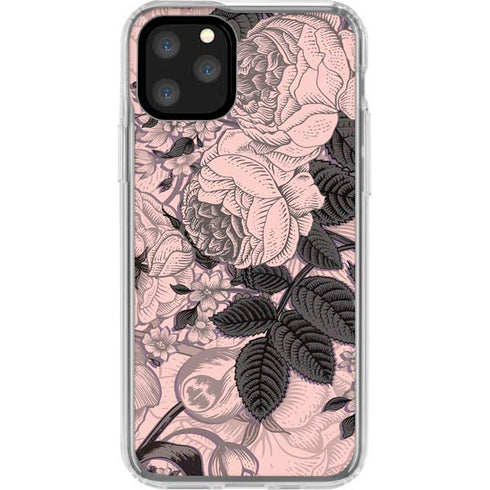 Rose Quartz Floral iPhone 11 Pro Clear Case
