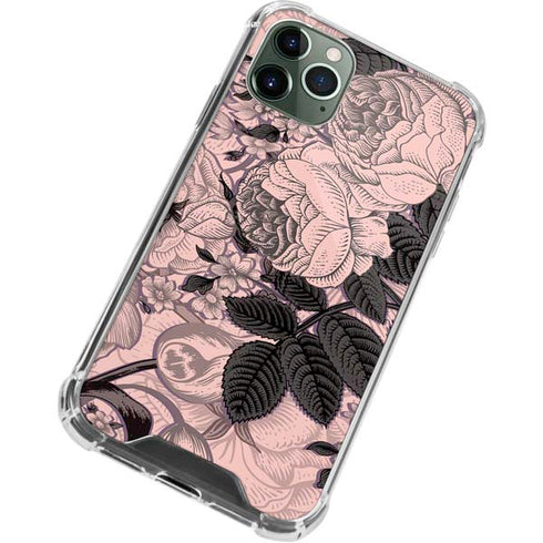Rose Quartz Floral iPhone 11 Pro Max Clear Case