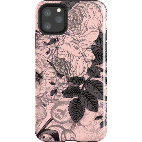 Rose Quartz Floral iPhone 11 Pro Max Impact Case