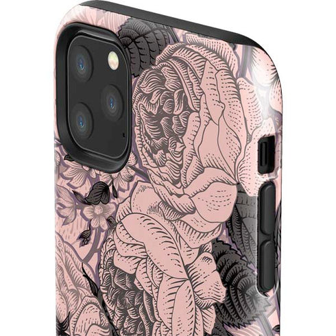 Rose Quartz Floral iPhone 11 Pro Max Impact Case