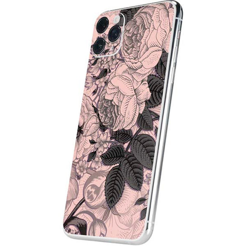 Rose Quartz Floral iPhone 11 Pro Max Skin