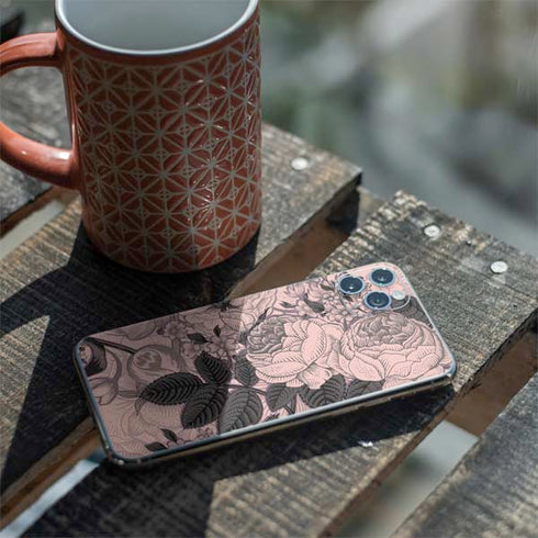 Rose Quartz Floral iPhone 11 Pro Max Skin