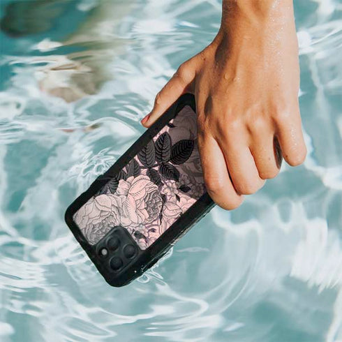 Rose Quartz Floral iPhone 11 Pro Max Waterproof Case