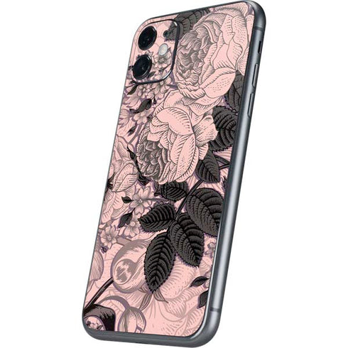 Rose Quartz Floral iPhone 11 Skin