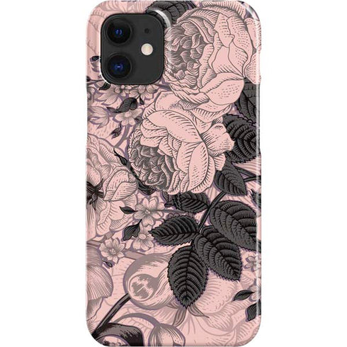 Rose Quartz Floral iPhone 12 Mini Lite Case