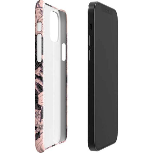 Rose Quartz Floral iPhone 12 Mini Lite Case