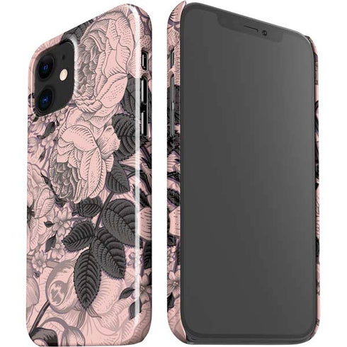 Rose Quartz Floral iPhone 12 Mini Lite Case