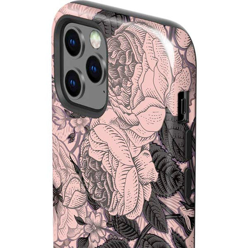 Rose Quartz Floral iPhone 12 Pro Max Impact Case