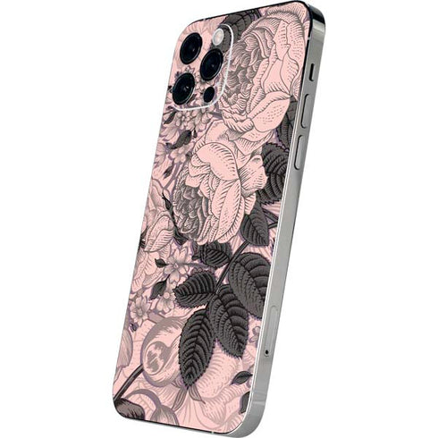 Rose Quartz Floral iPhone 12 Pro Skin