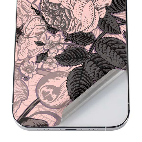 Rose Quartz Floral iPhone 12 Pro Skin