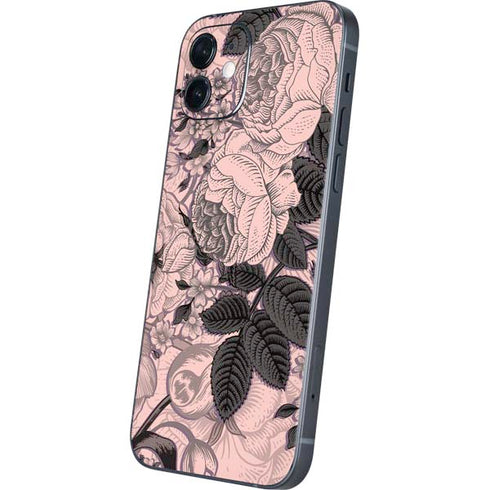Rose Quartz Floral iPhone 12 Skin