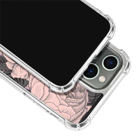 Rose Quartz Floral iPhone 13 Pro Clear Case